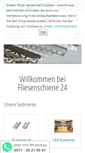 Mobile Screenshot of fliesenschiene24.de